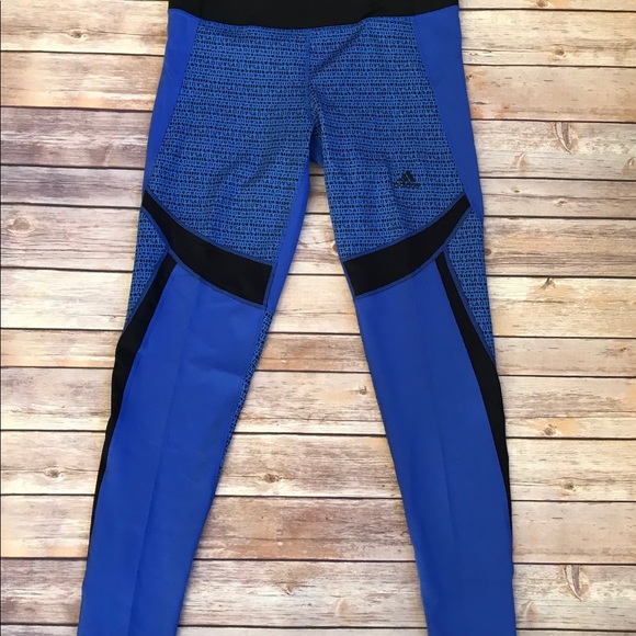 Adidas Pants - Adidas Yoga Workout Pants Size Medium Blue/Black